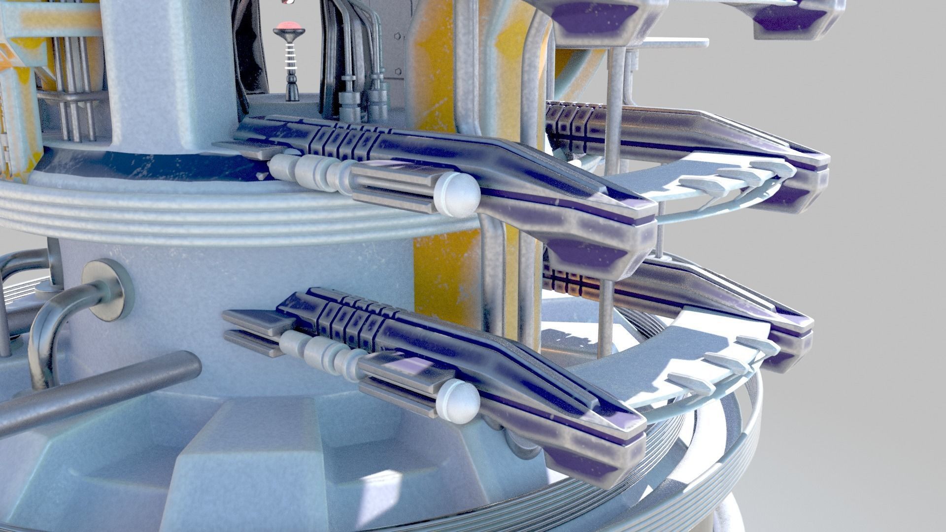 SciFi military headquarters 3D model_11