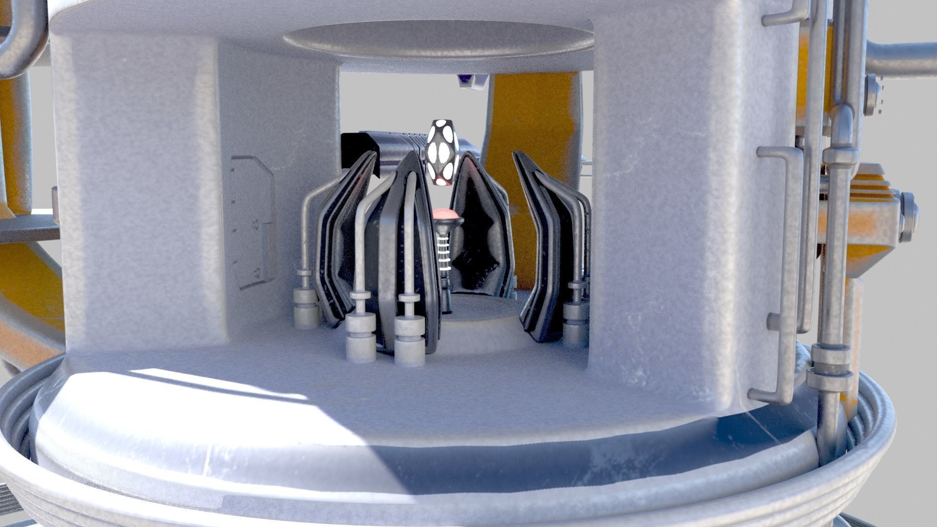 SciFi military headquarters 3D model_14