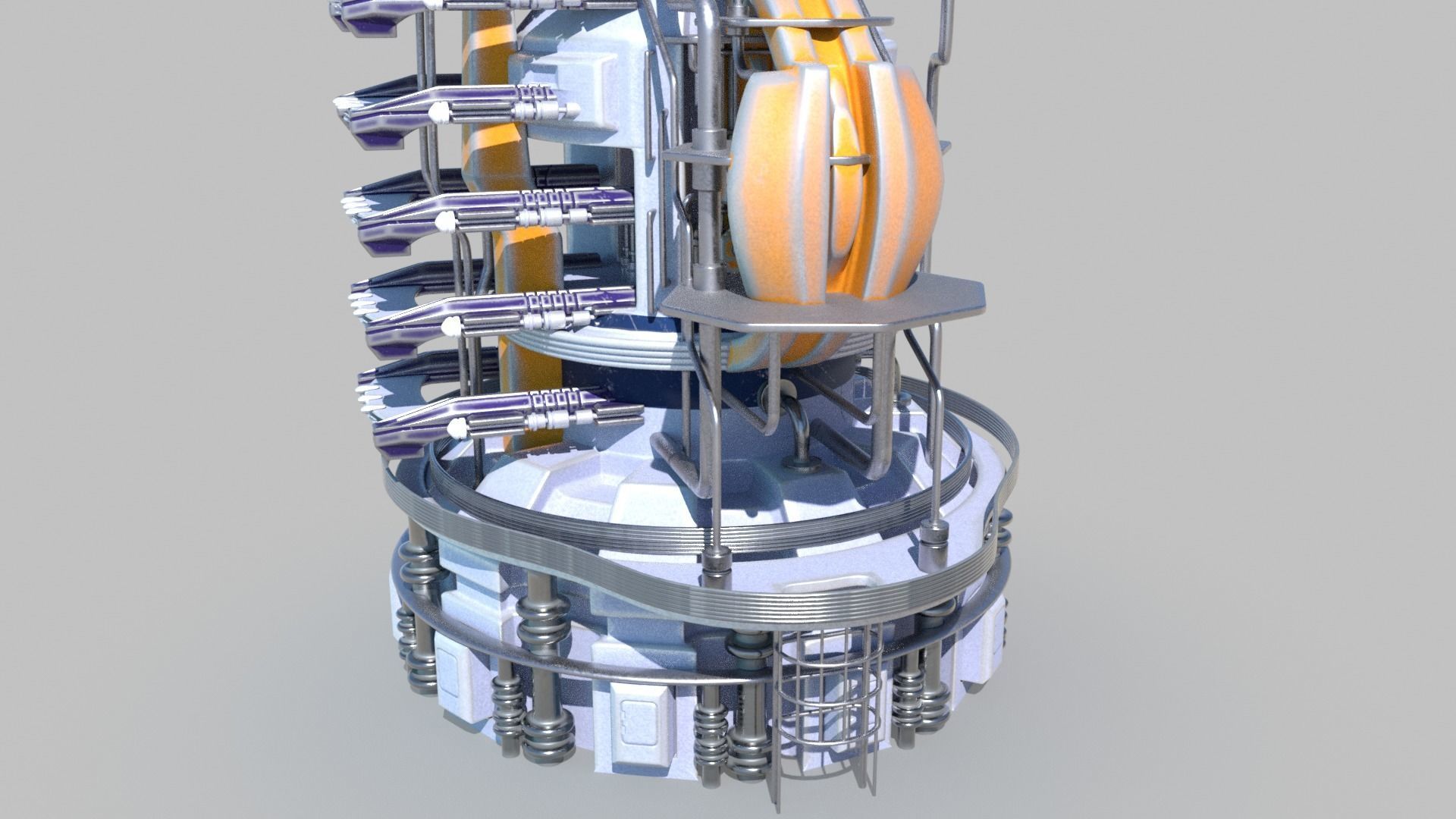 SciFi military headquarters 3D model_10