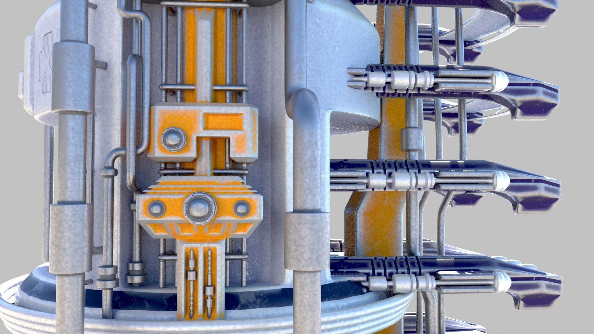 SciFi military headquarters 3D model_12