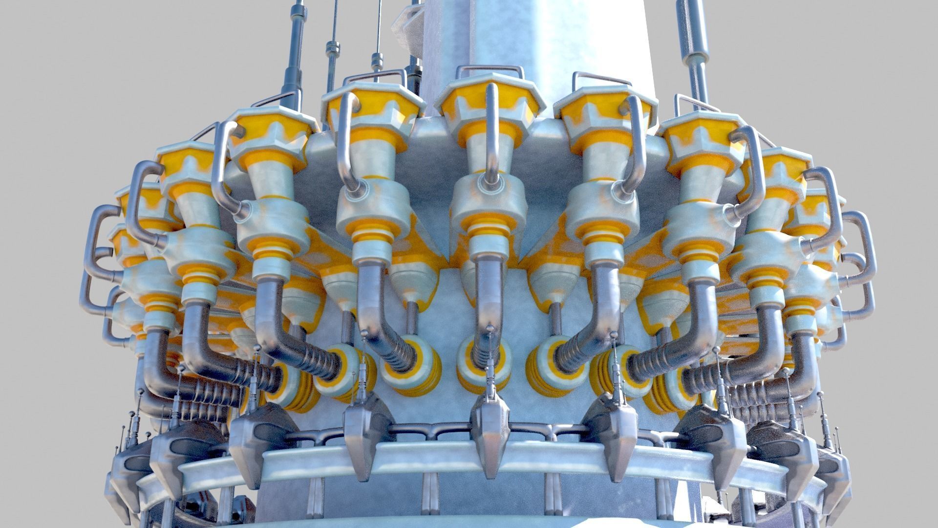 SciFi military headquarters 3D model_19