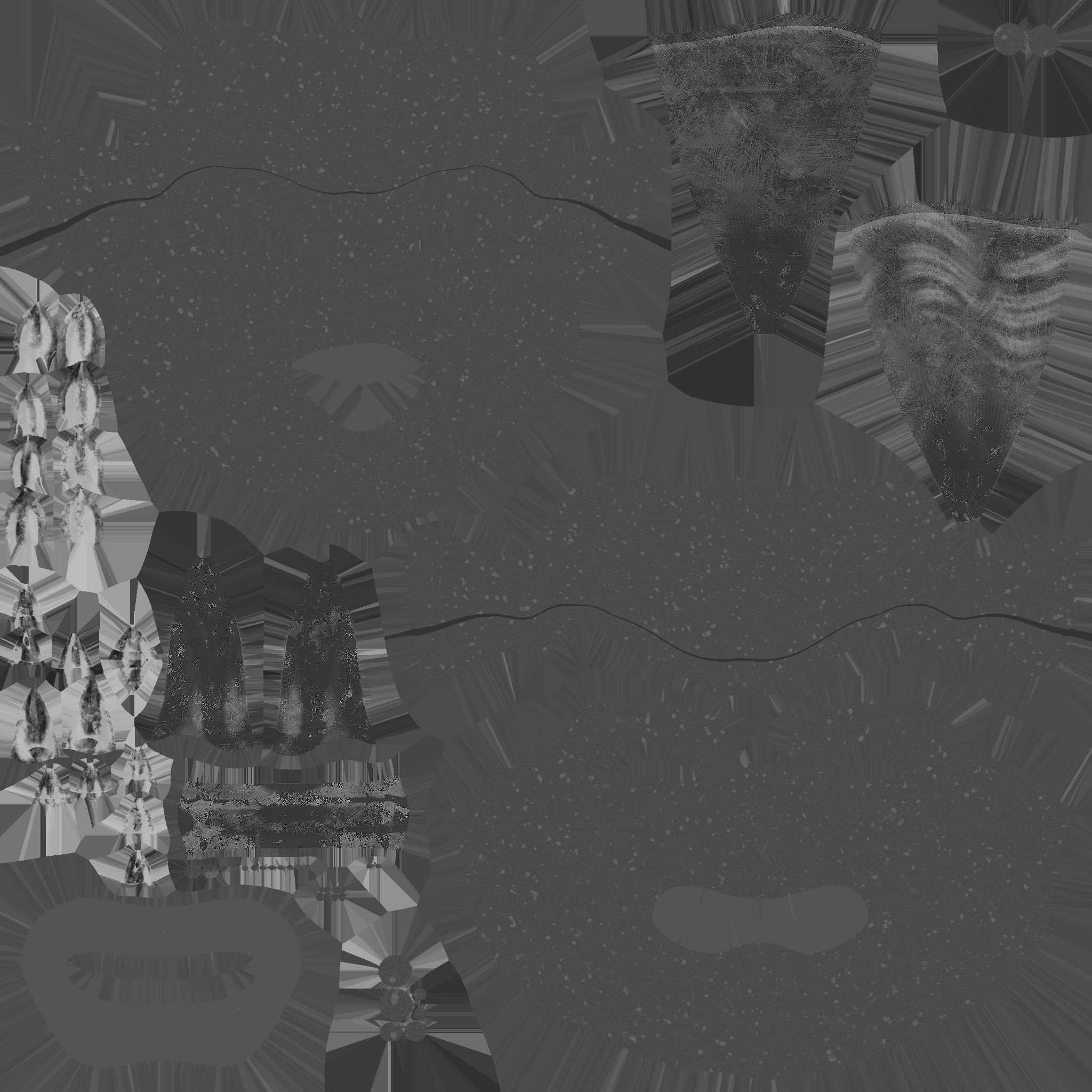 Oni Mask 05 Black - Hannya Fantasy Character Design Low-poly 3D model_15