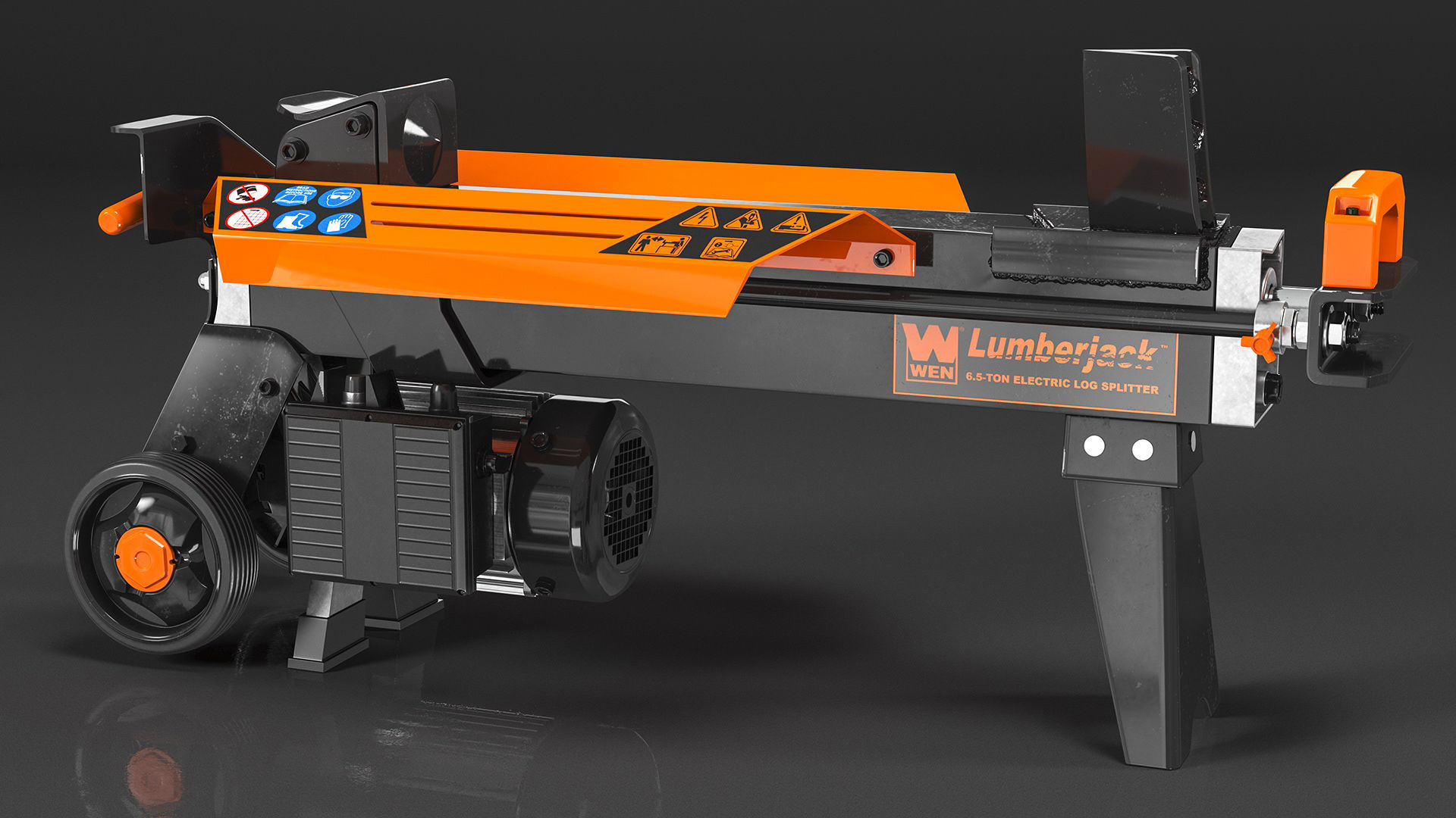 Log Splitter WEN 56207 Electric Rigged 3D model_6