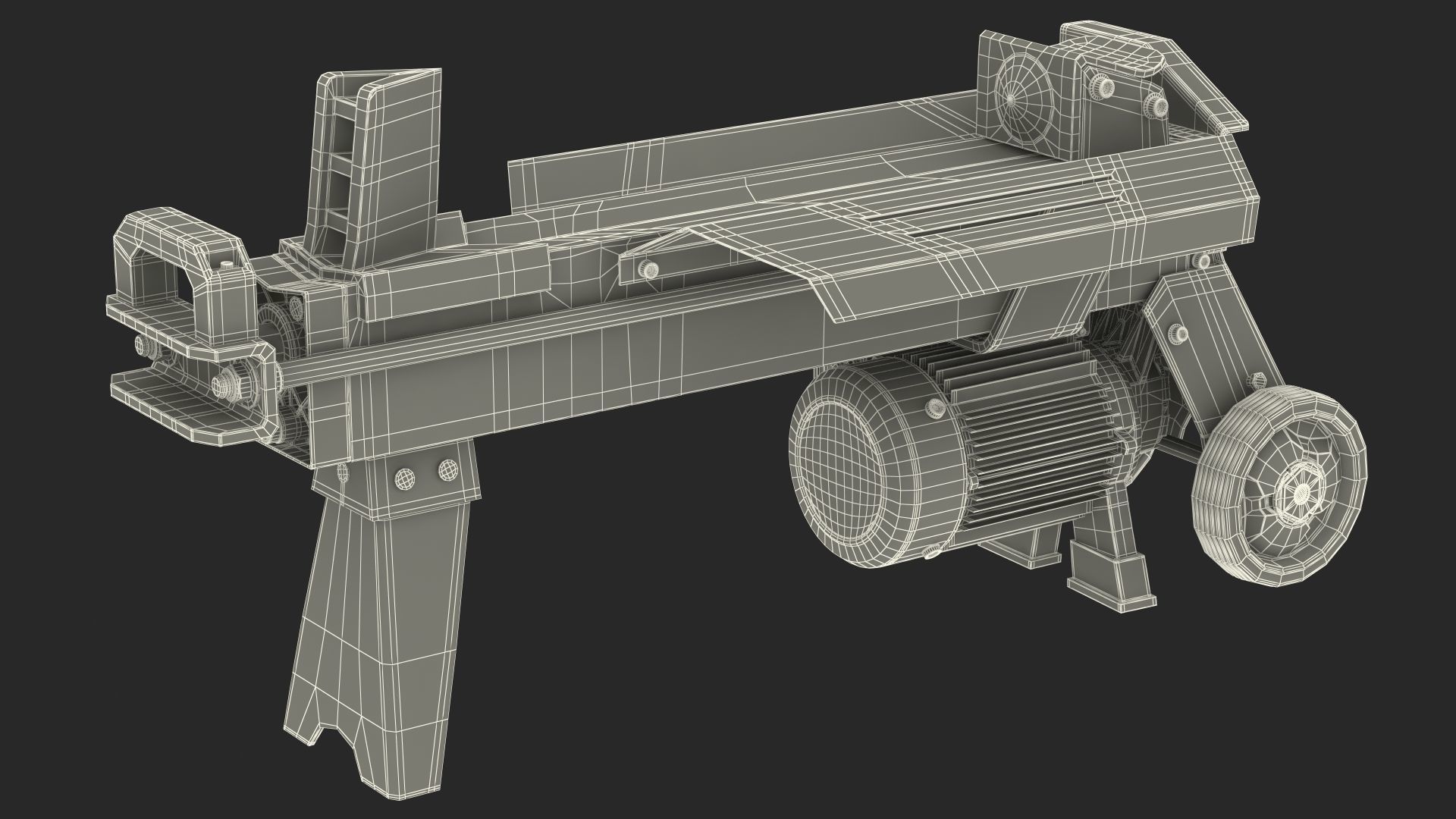 Log Splitter WEN 56207 Electric Rigged 3D model_25