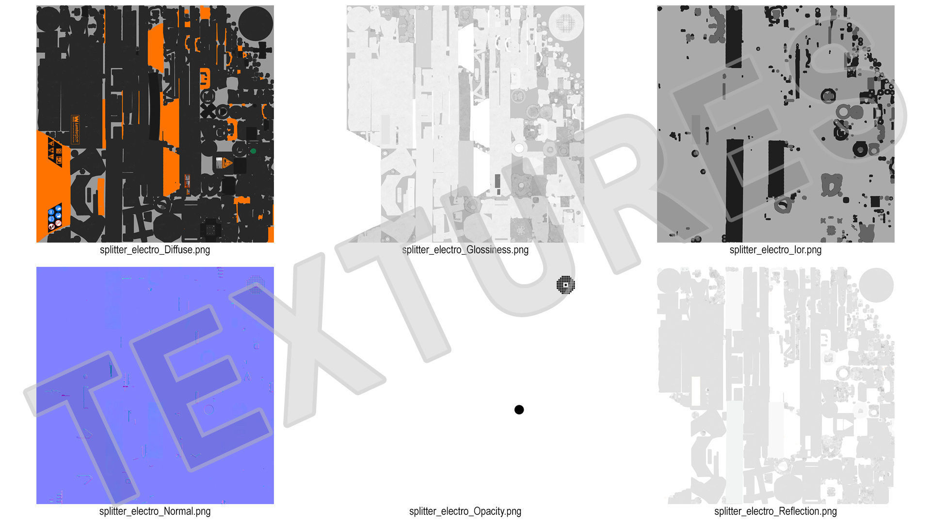 Log Splitter WEN 56207 Electric Rigged 3D model_23