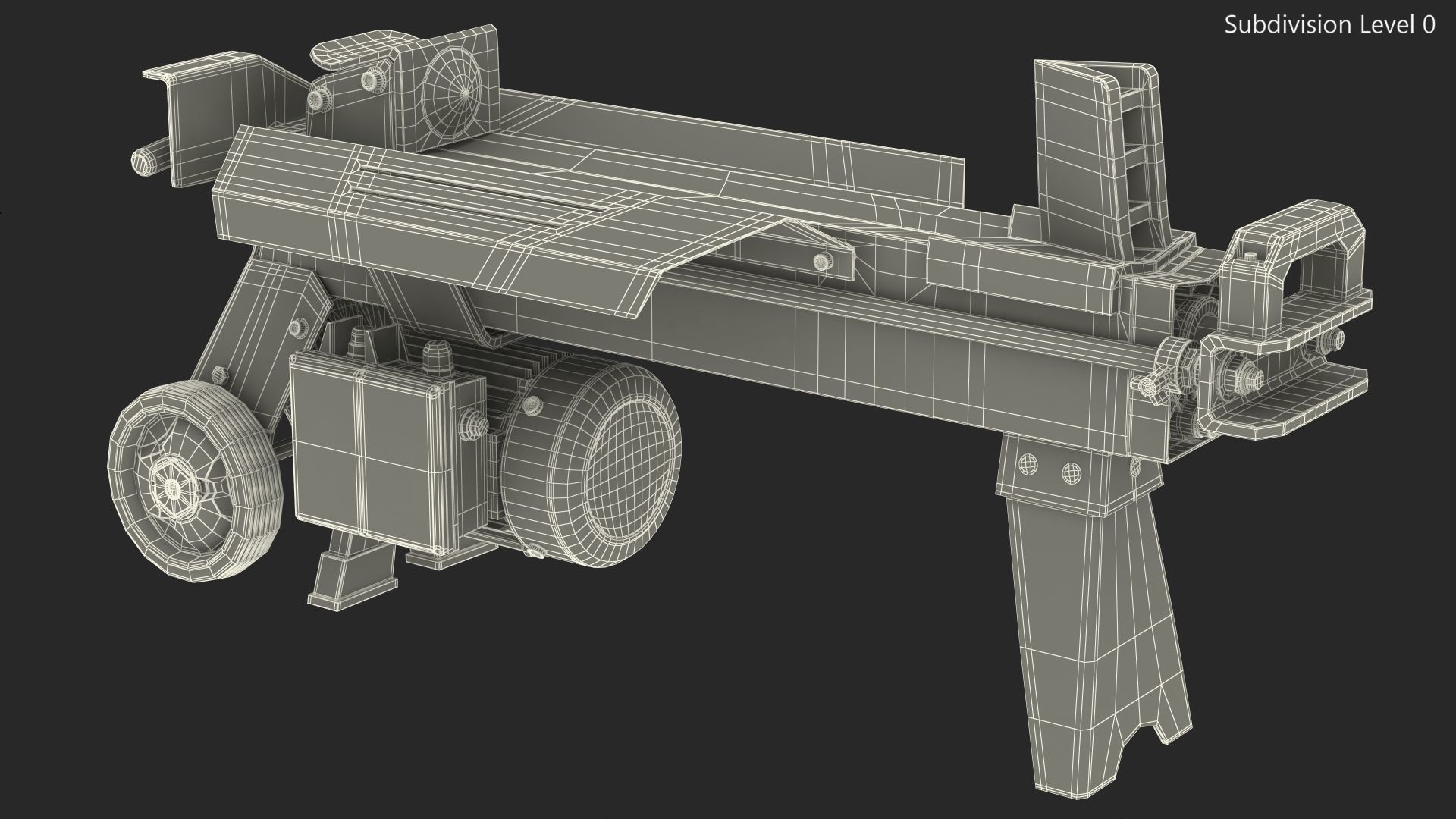 Log Splitter WEN 56207 Electric Rigged 3D model_20