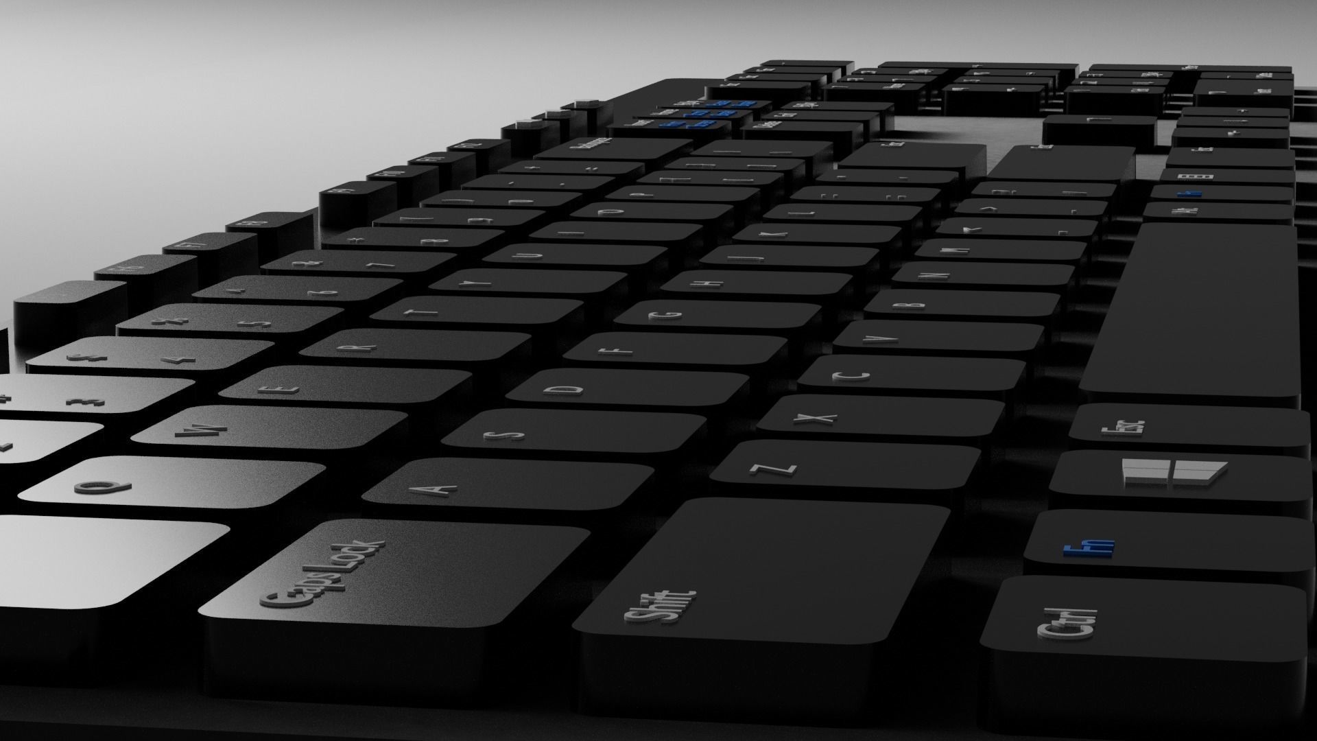 Computer Keyboard 3D model Free 3D model_3
