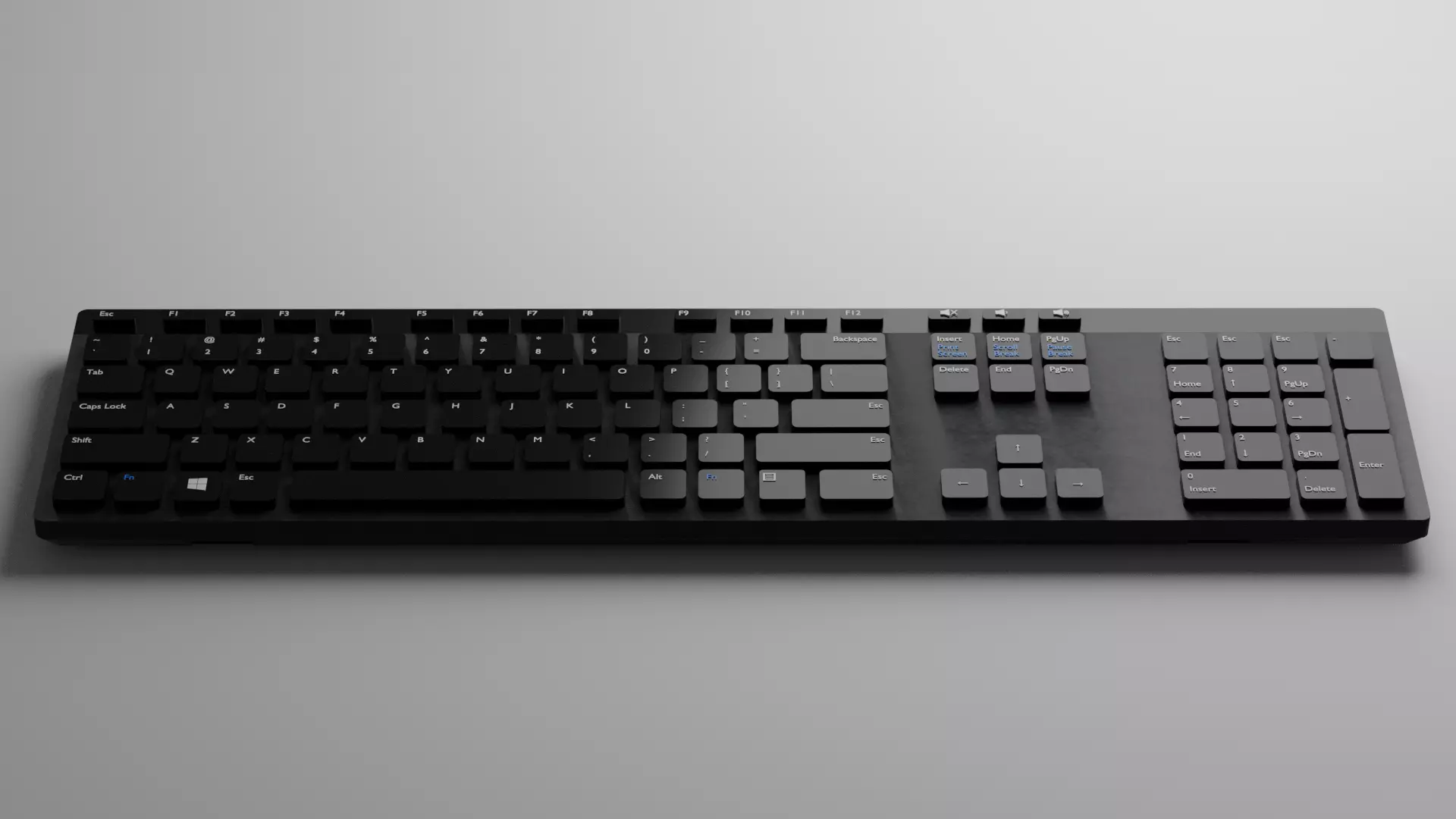 Computer Keyboard 3D model Free 3D model_0