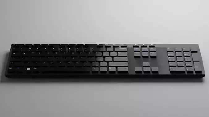 Computer Keyboard 3D model Free 3D model