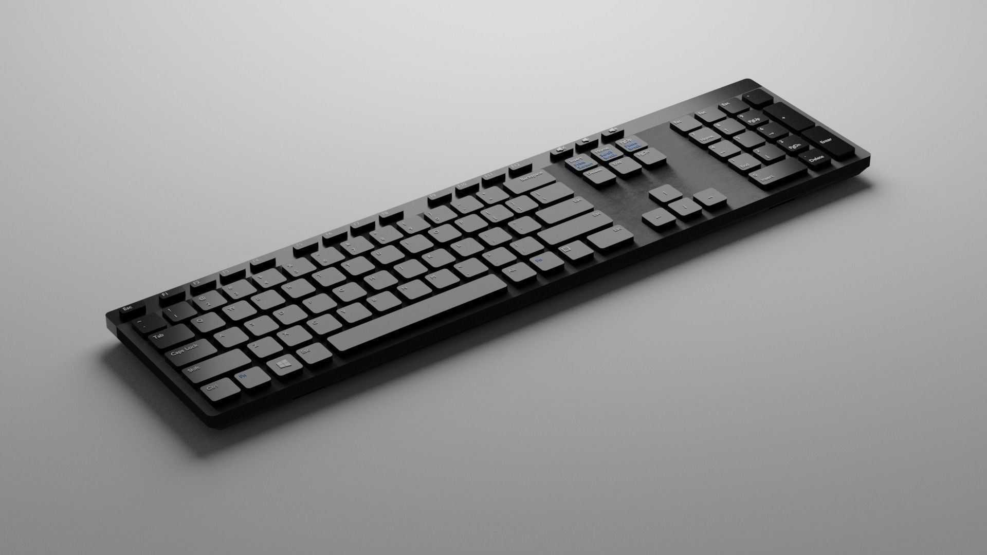Computer Keyboard 3D model Free 3D model_1
