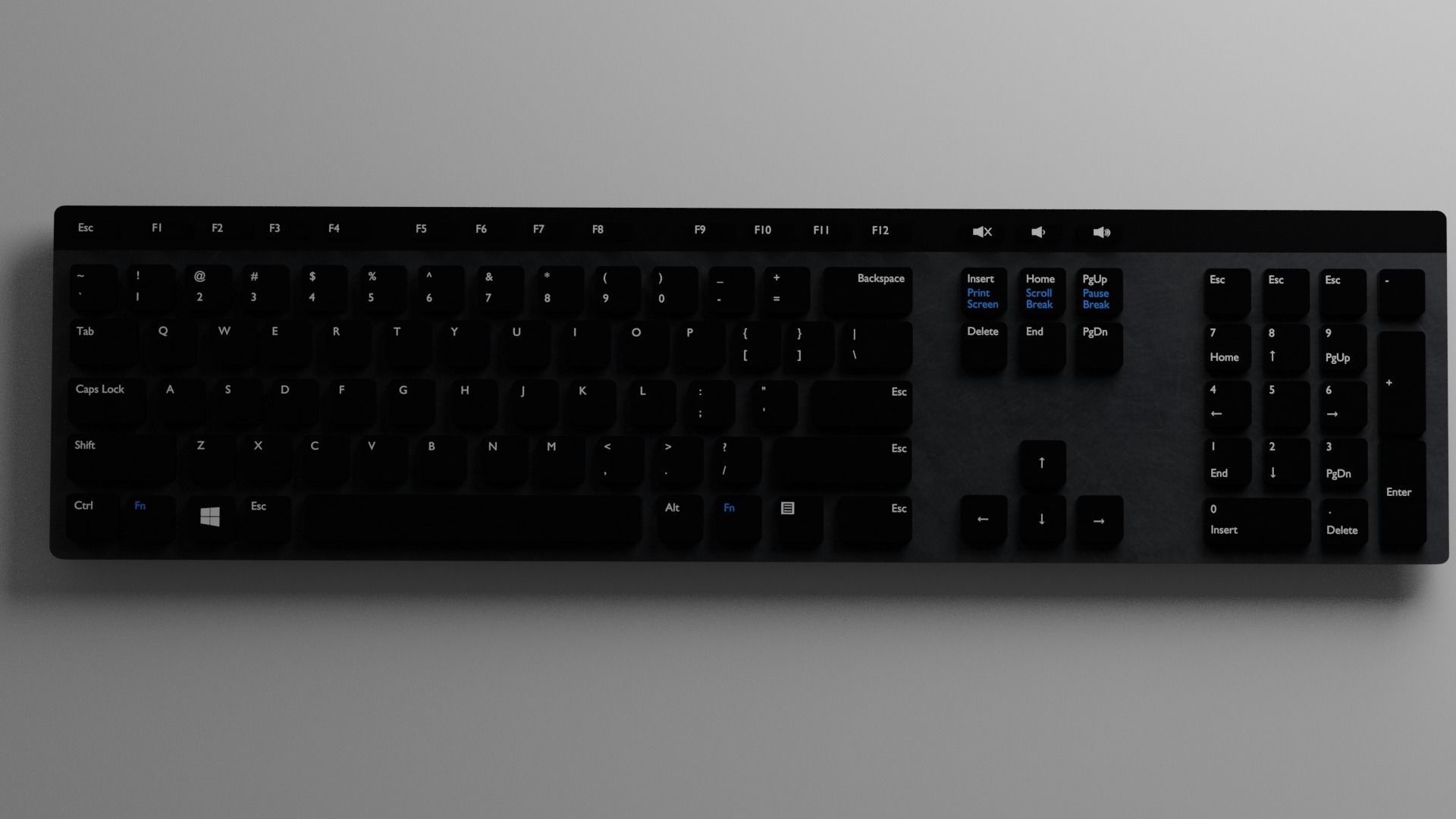 Computer Keyboard 3D model Free 3D model_2
