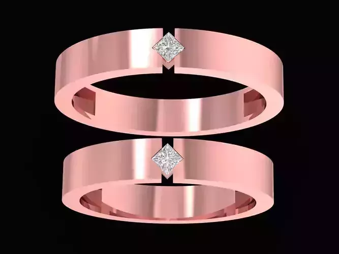 rose gold wedding rings 2508