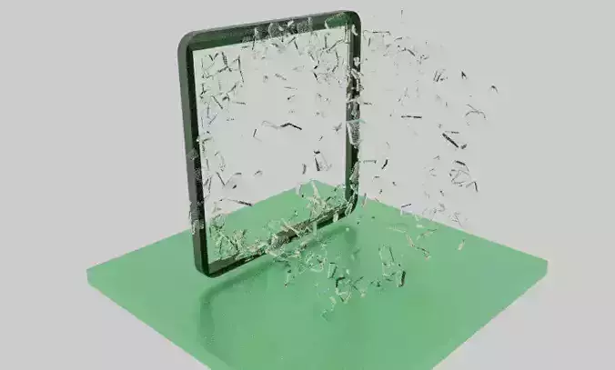 Shattered glass  3D model