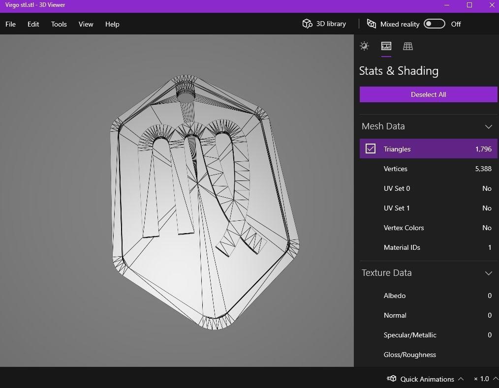 Virgo pendant key ring 3D print model_14