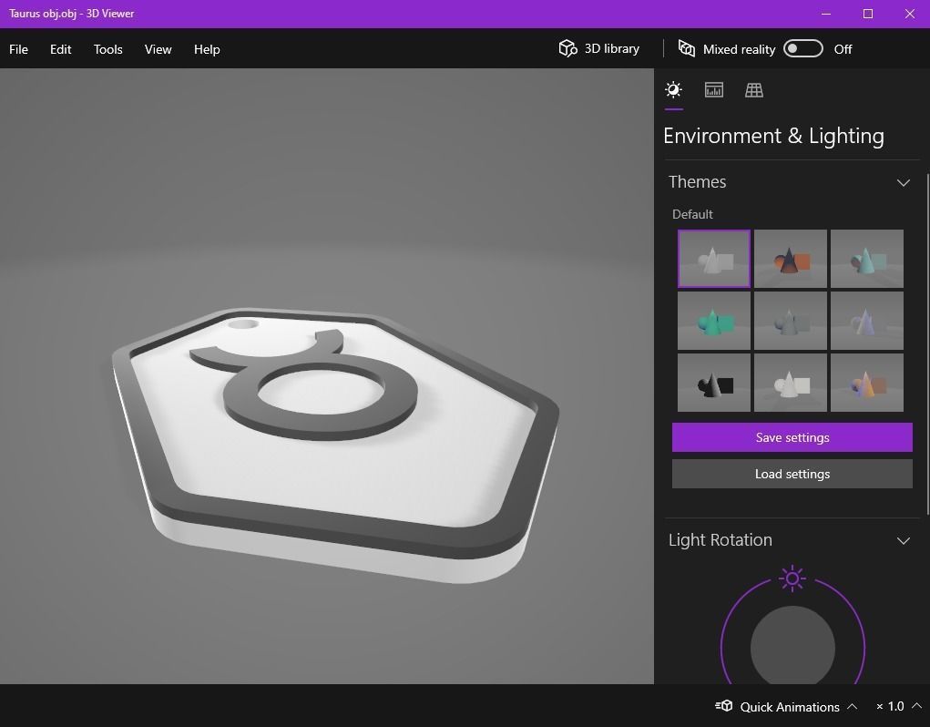 Taurus pendant key ring 3D print model_13