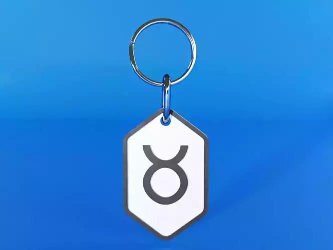 Taurus pendant key ring 3D print model
