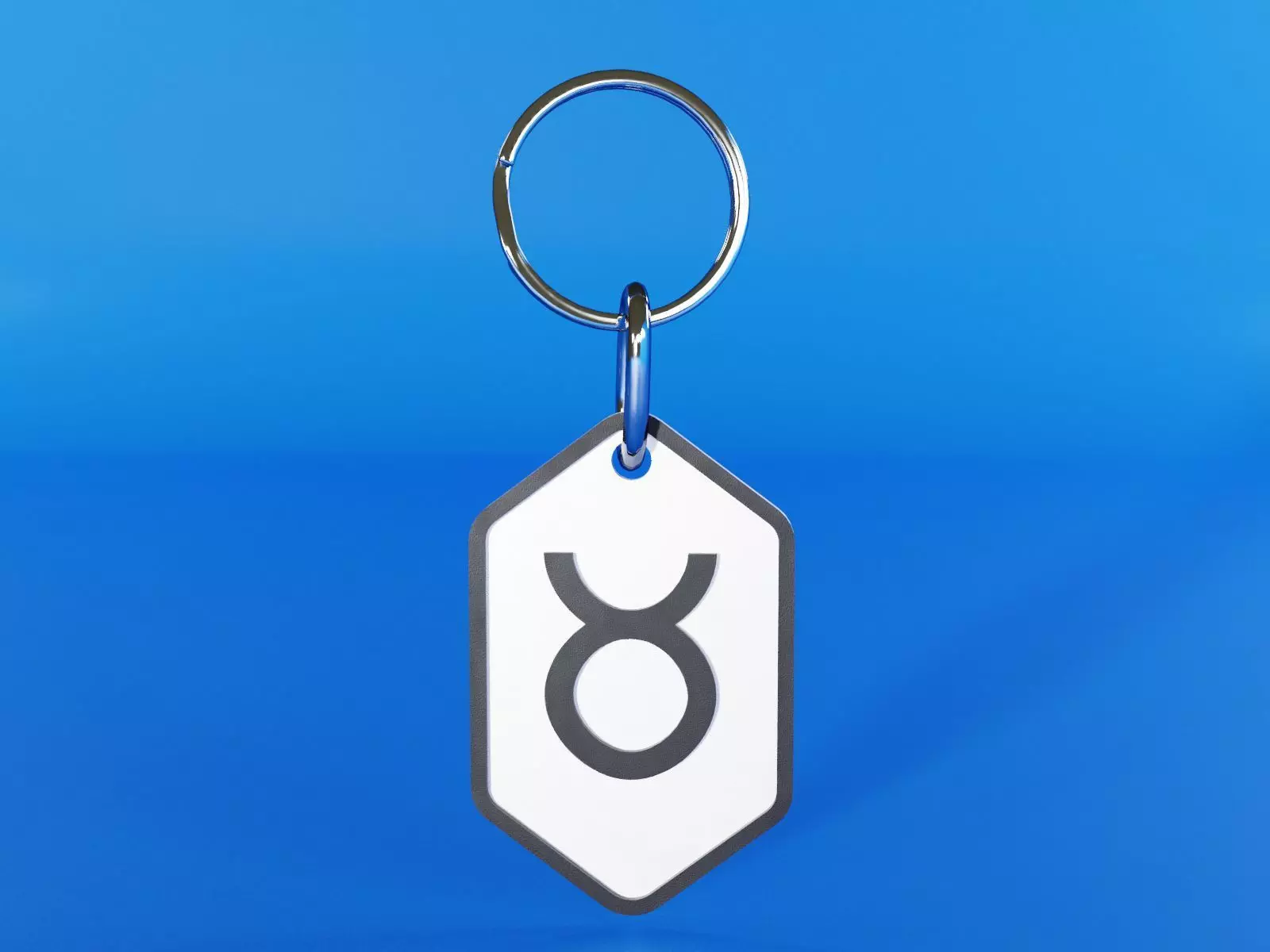 Taurus pendant key ring 3D print model_0