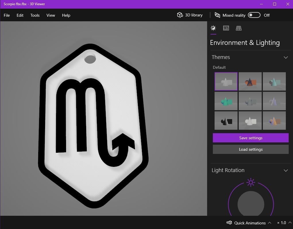 Scorpio pendant key chain 3D print model_18