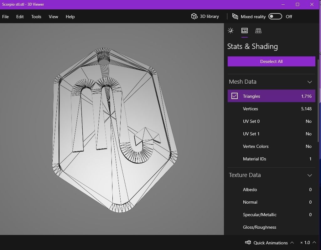 Scorpio pendant key chain 3D print model_12