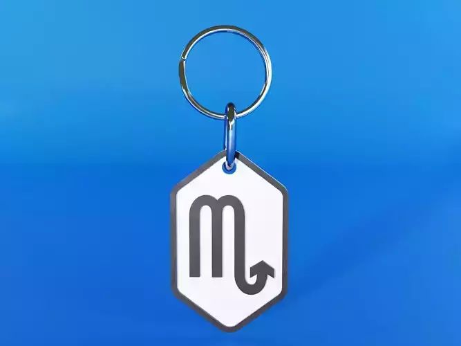 Scorpio pendant key chain 3D print model