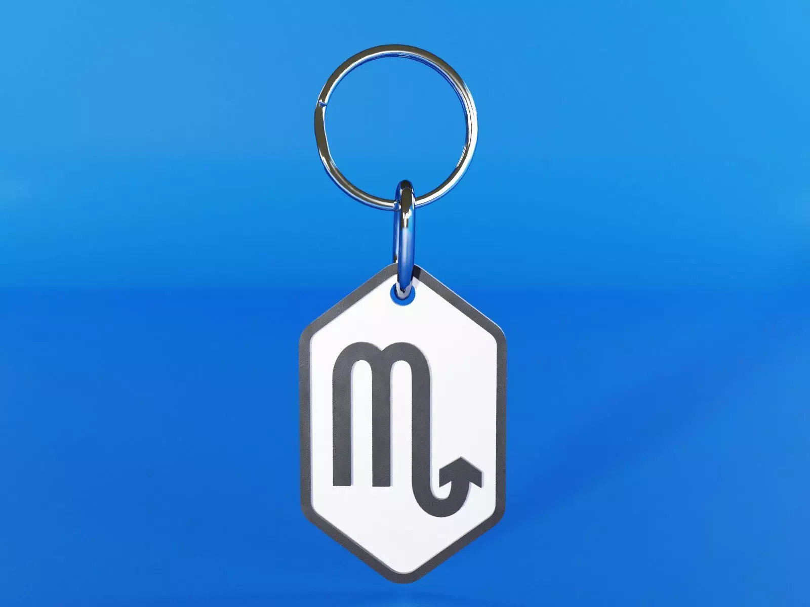 Scorpio pendant key chain 3D print model_0