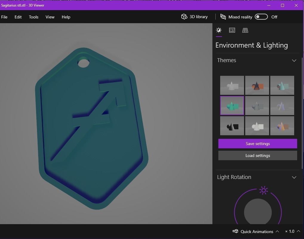 Sagitarius pendant key ring 3D print model_14