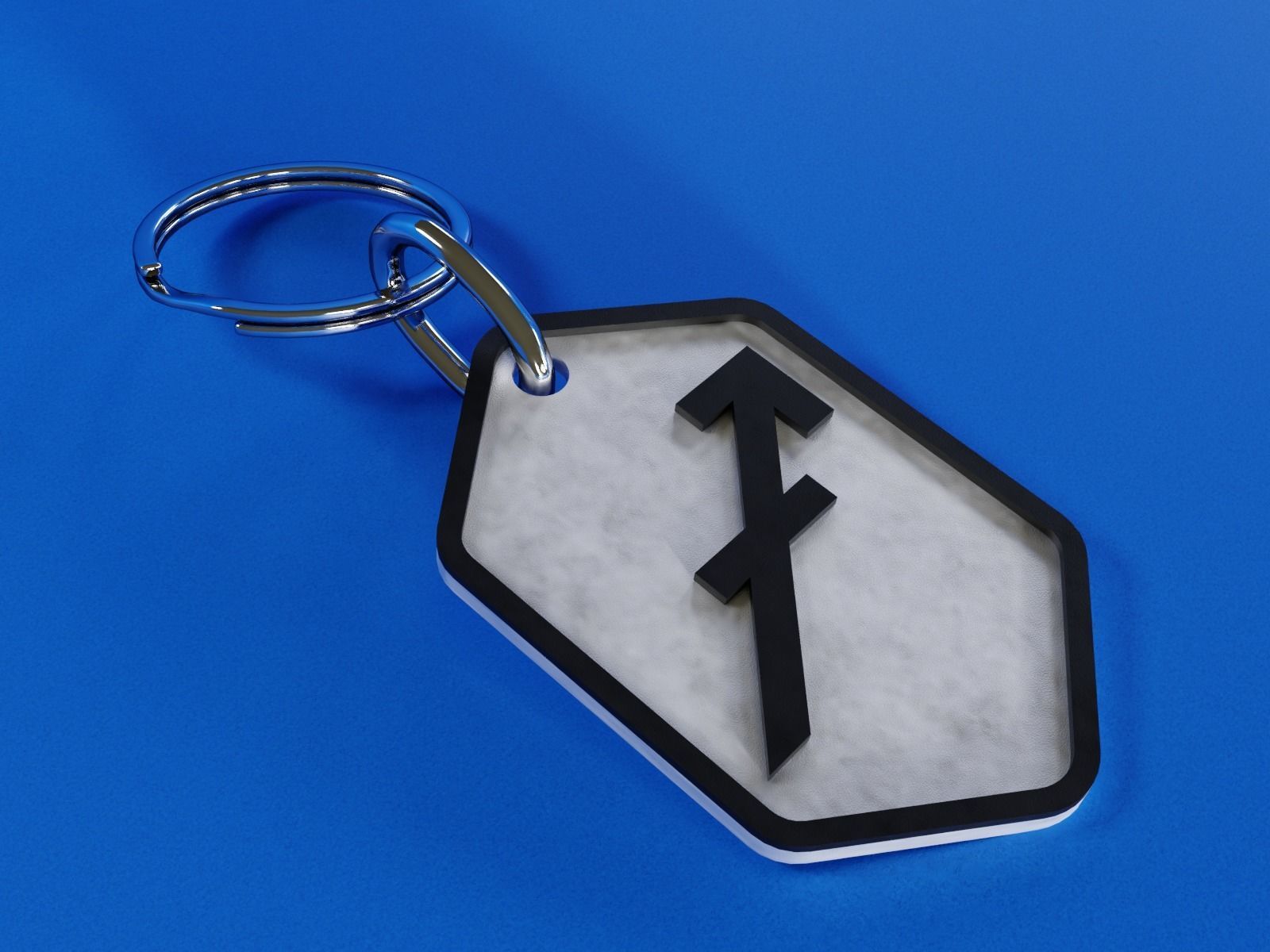 Sagitarius pendant key ring 3D print model_2