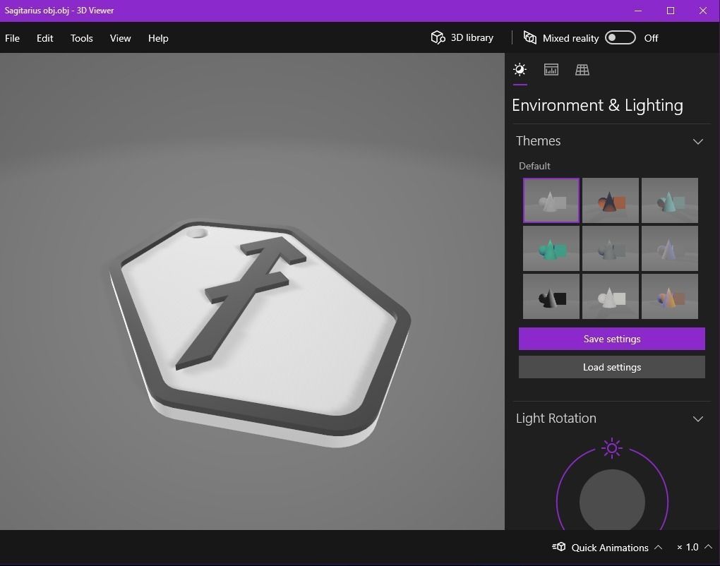 Sagitarius pendant key ring 3D print model_15