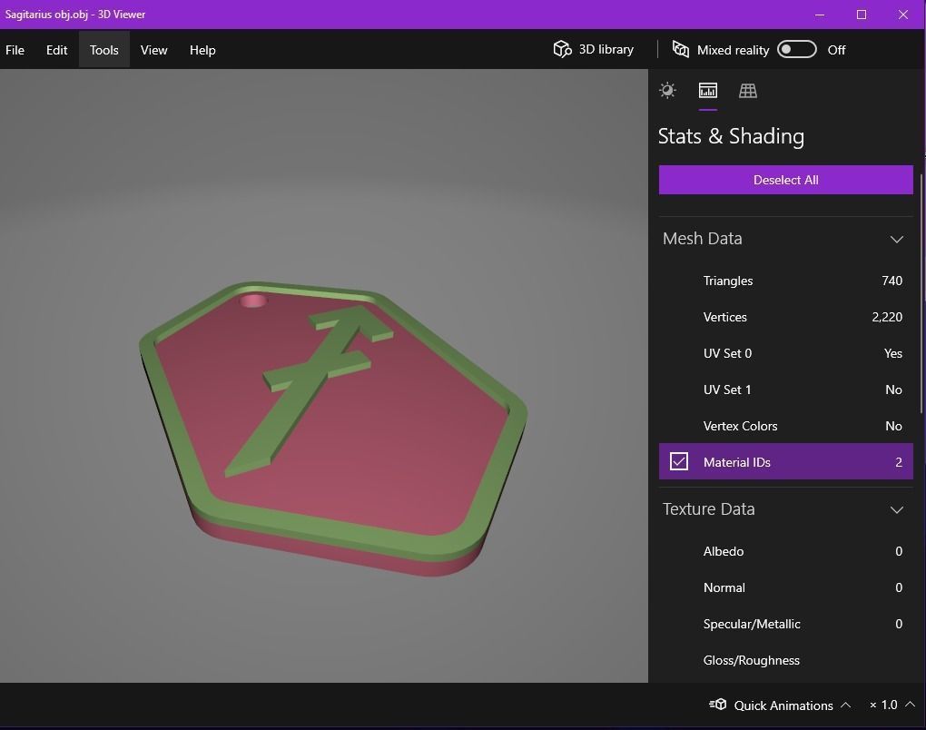 Sagitarius pendant key ring 3D print model_17
