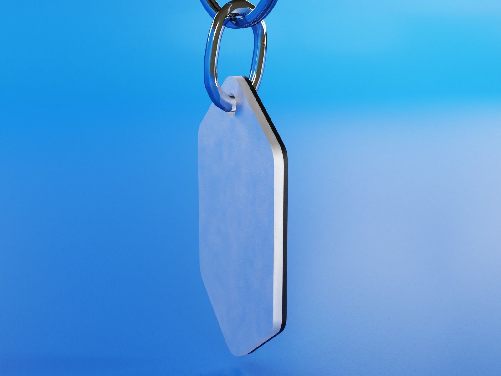 Pisces pendant key ring 3D print model_9