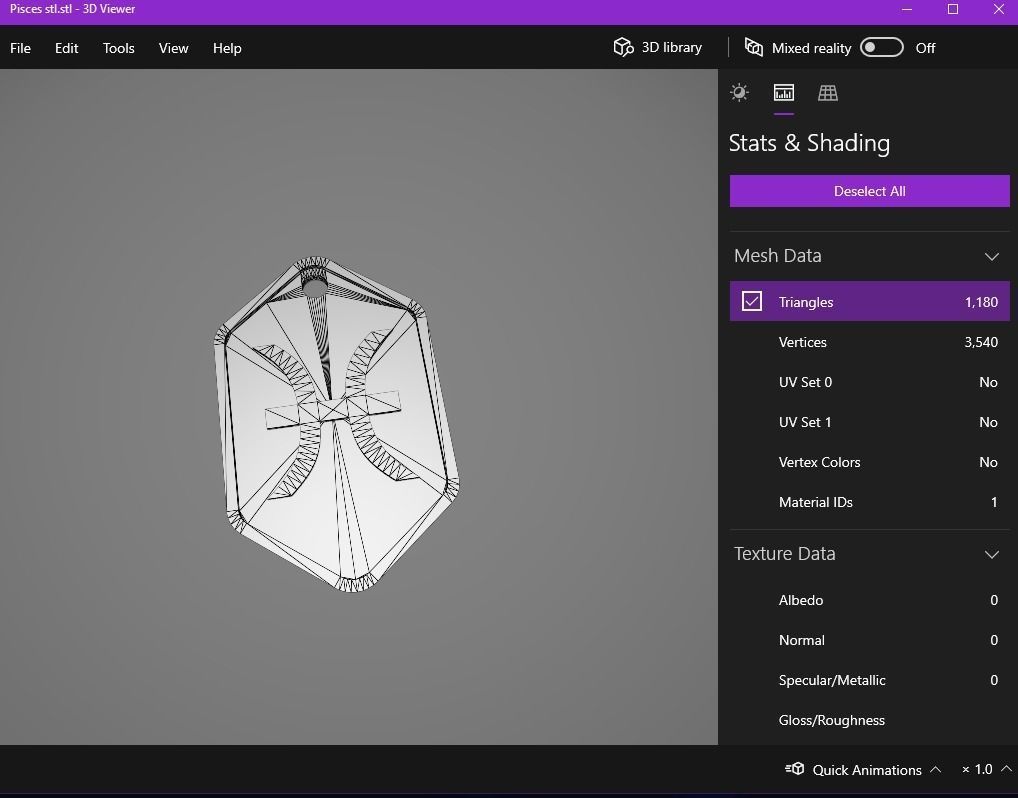 Pisces pendant key ring 3D print model_14