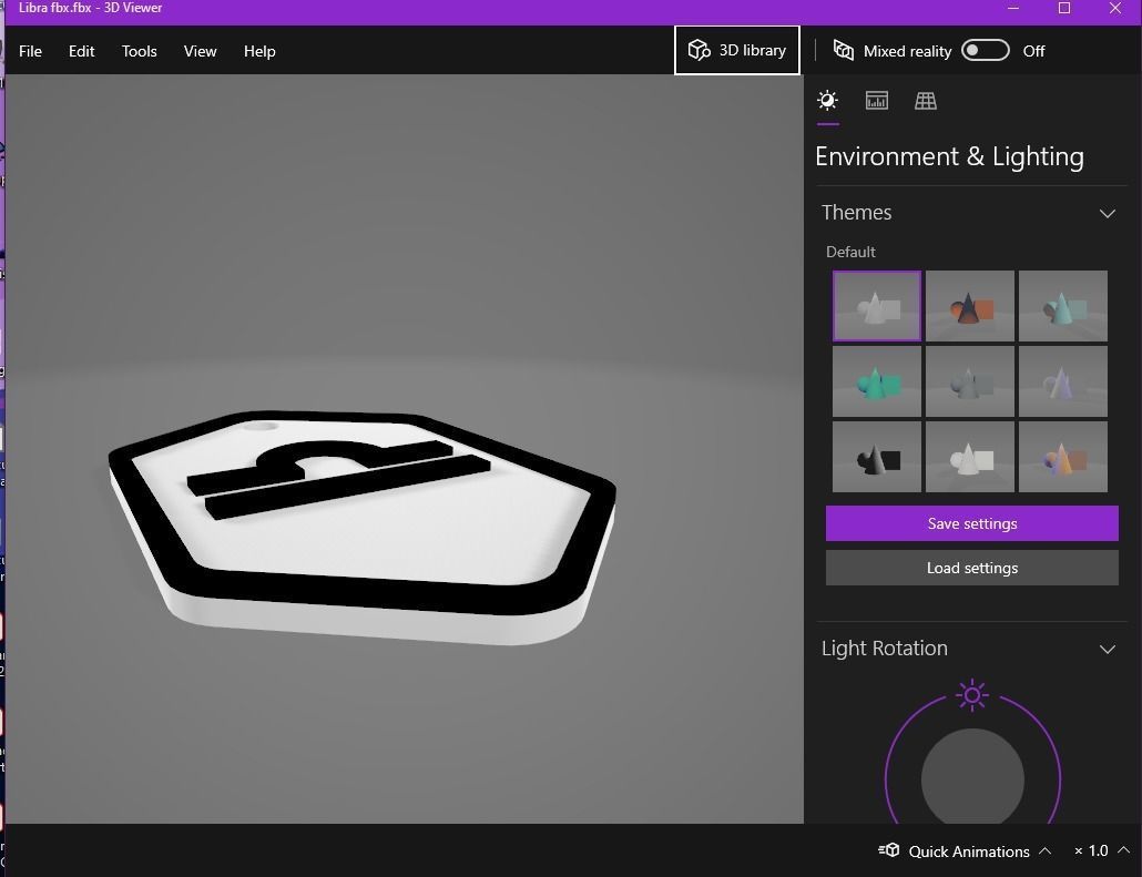 Libra pendant key ring 3D print model_19