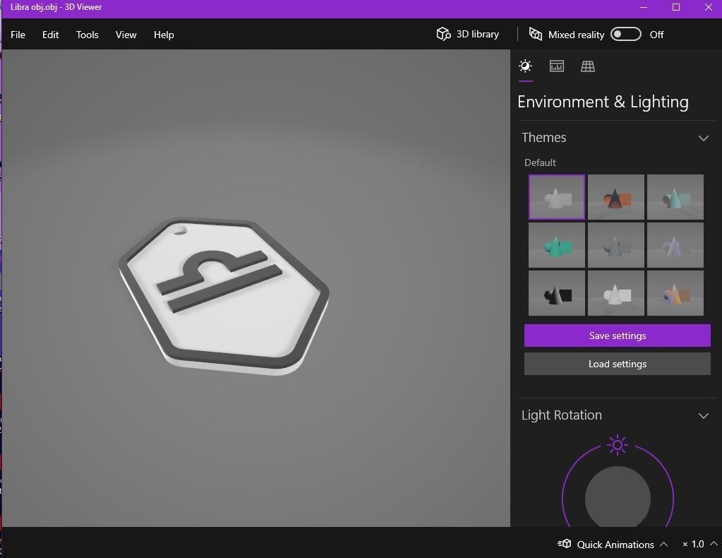 Libra pendant key ring 3D print model_17
