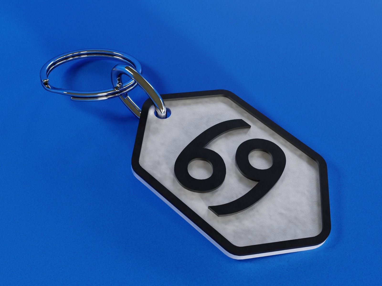 Cancer pendant key ring 3D model 3D printable | CGTrader