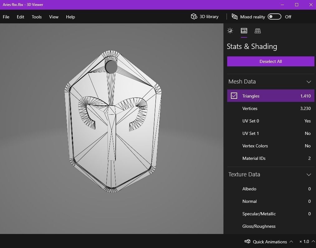 Aries pendant key ring 3D print model_17