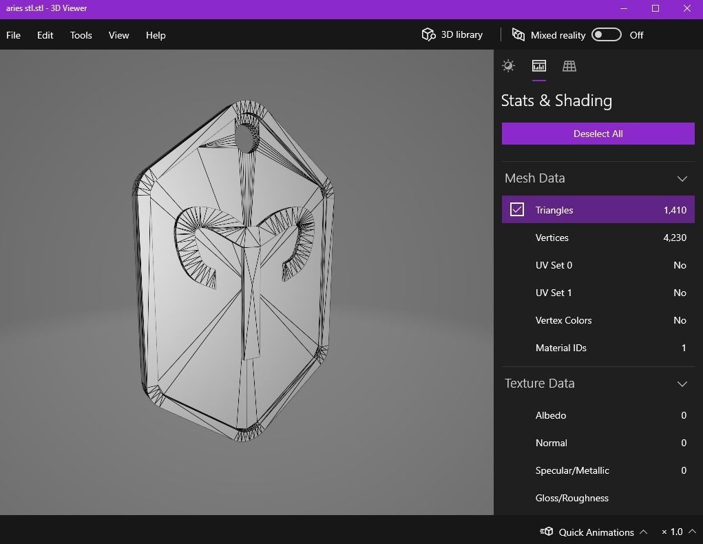 Aries pendant key ring 3D print model_14