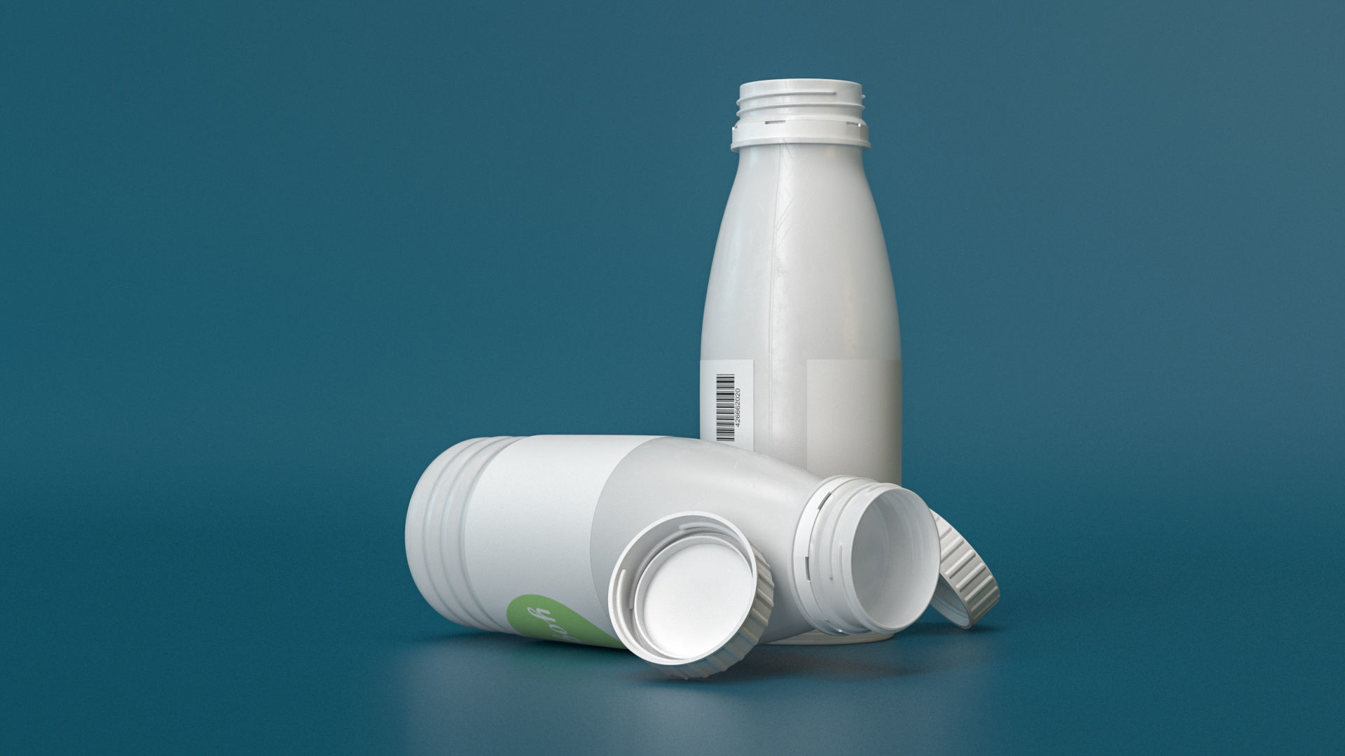 Yogurt Bottle 300ml 3D model  3D model_4
