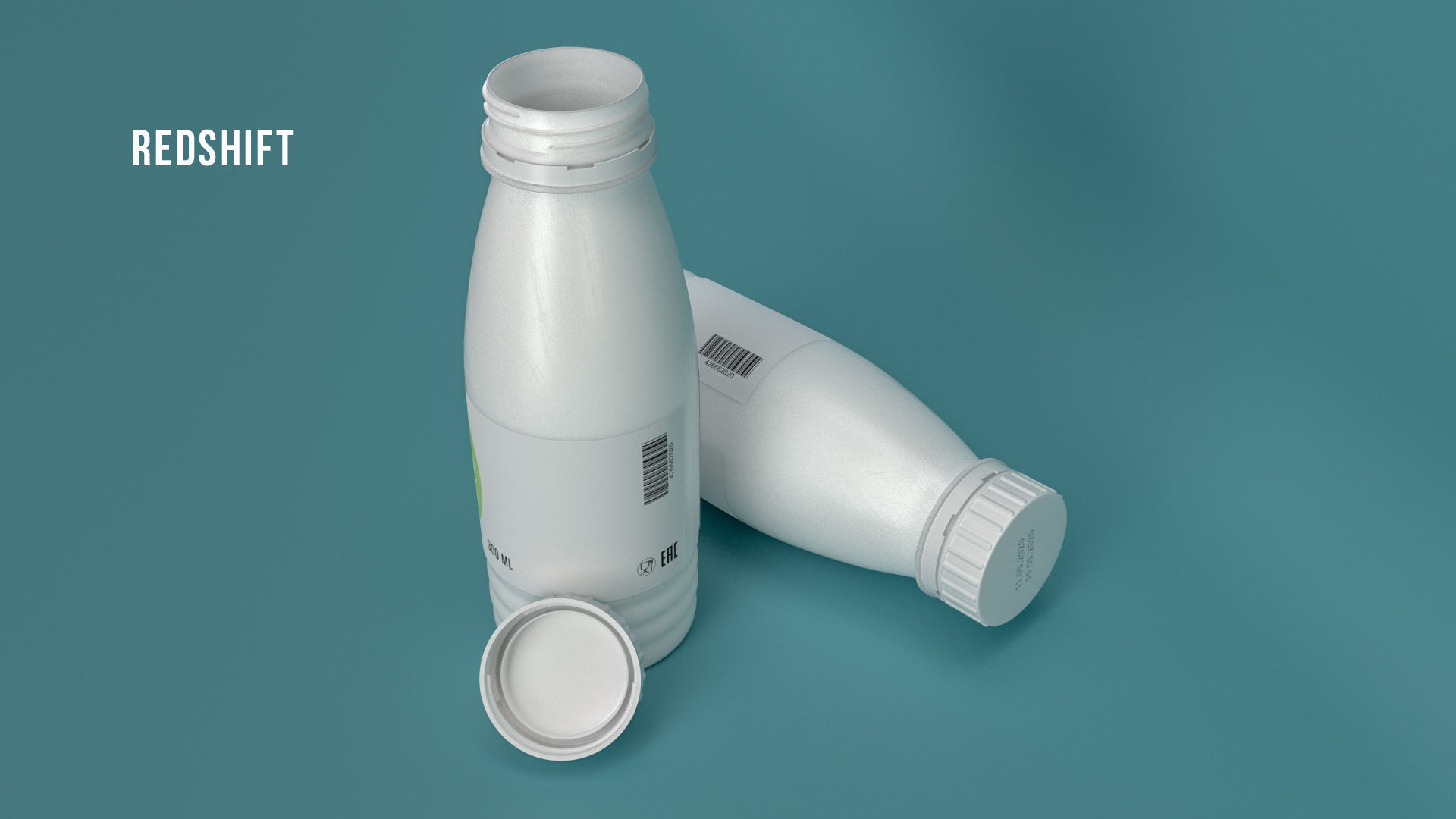 Yogurt Bottle 300ml 3D model  3D model_6