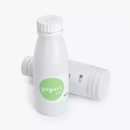 Yogurt Bottle 300ml 3D model 
