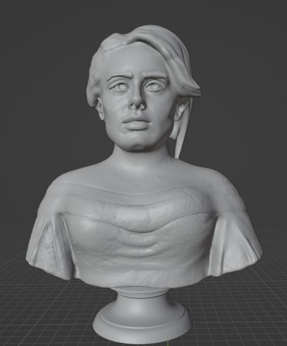 Adele bust 3D print model_33