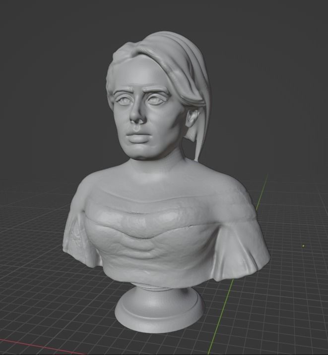 Adele bust 3D print model_32