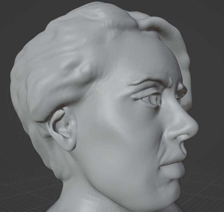 Adele bust 3D print model_22
