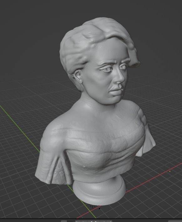 Adele bust 3D print model_19