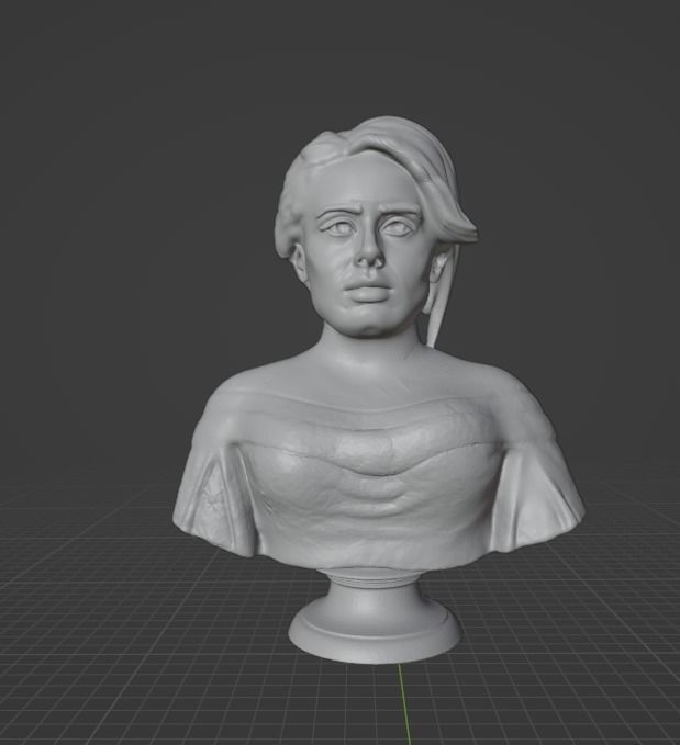 Adele bust 3D print model_12