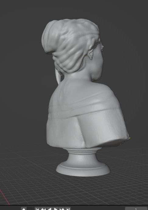 Adele bust 3D print model_9