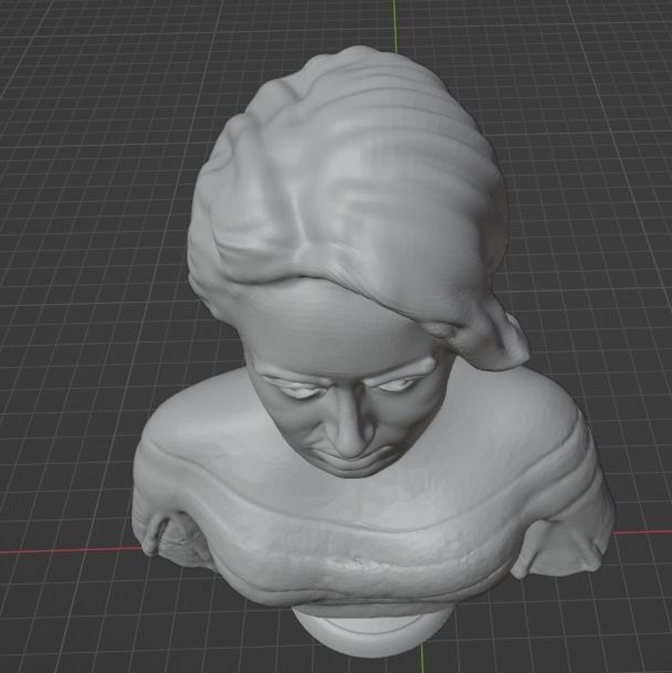Adele bust 3D print model_7