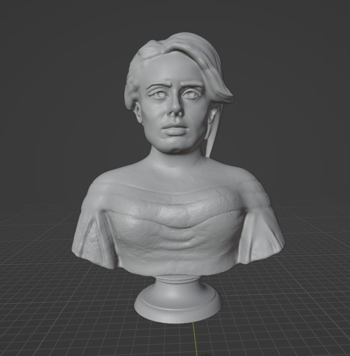 Adele bust 3D print model_28