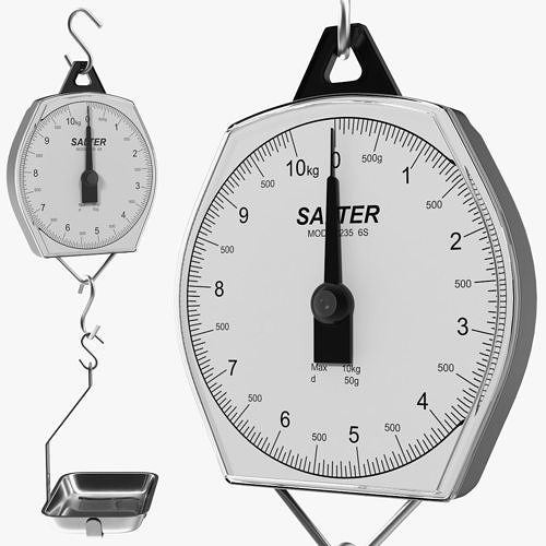 Brecknell 235 6S Mechanical Hanging Scales 3D model