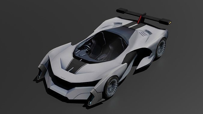 Mclaren car 3D Model Free Fire Sports car 3D model