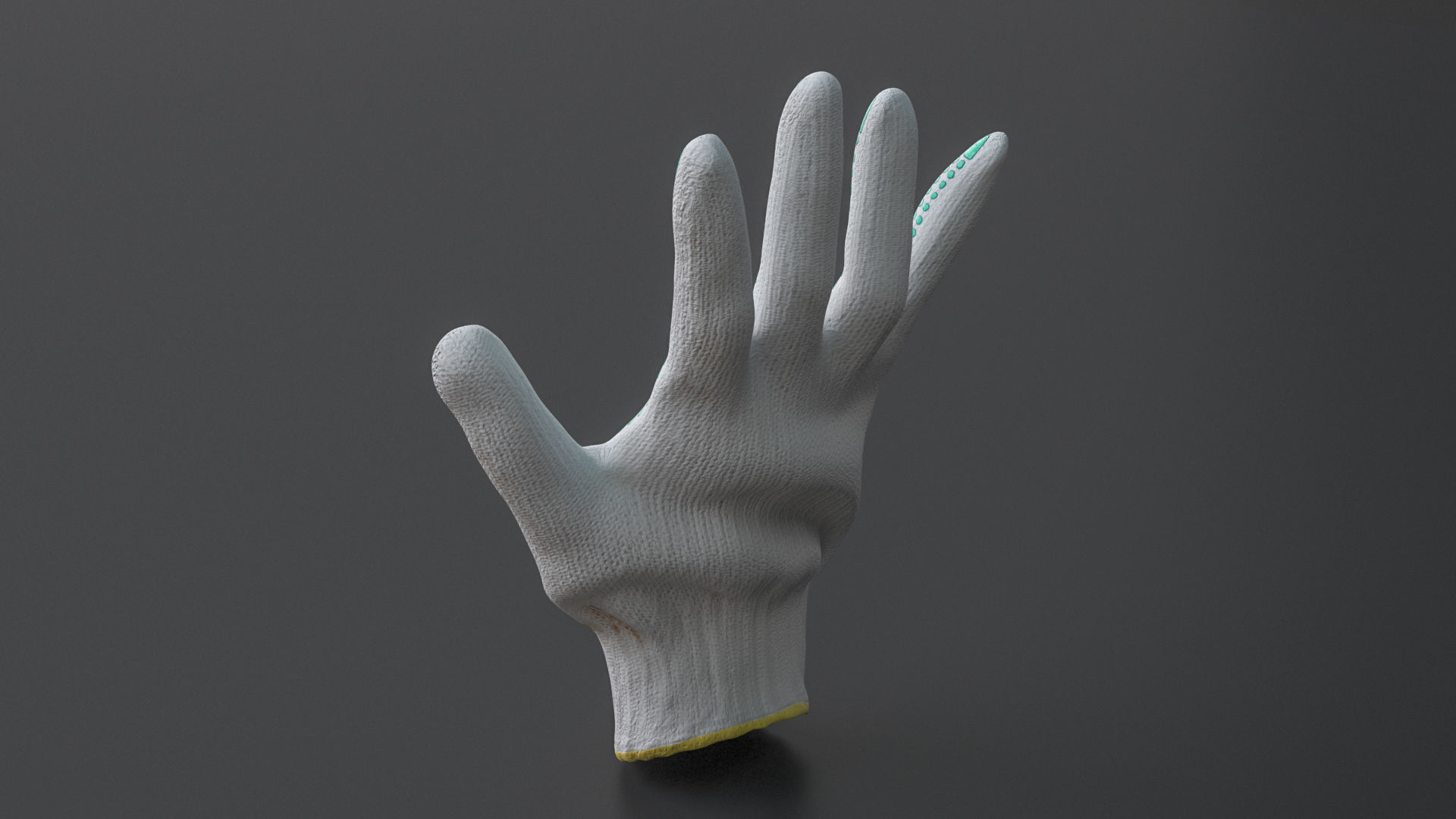 Work Gloves 3D model 3D model_2
